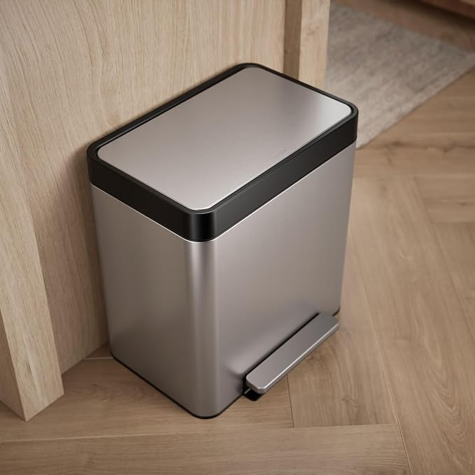 Kohler 20942-ST 8 Gallon Compact Hands-Free Kitchen Step Can, Trash Can - Image 7