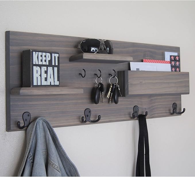 Homanu 100 Pack Coat Hooks, Heavy Duty Double Prong Coat Hooks Wall Mounted - Image 7