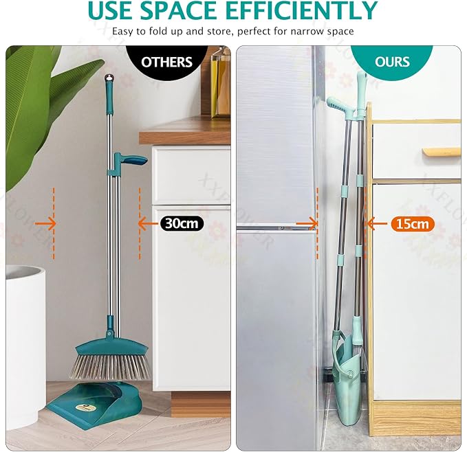 XXXFLOWER Broom and Dustpan Set - Image 5