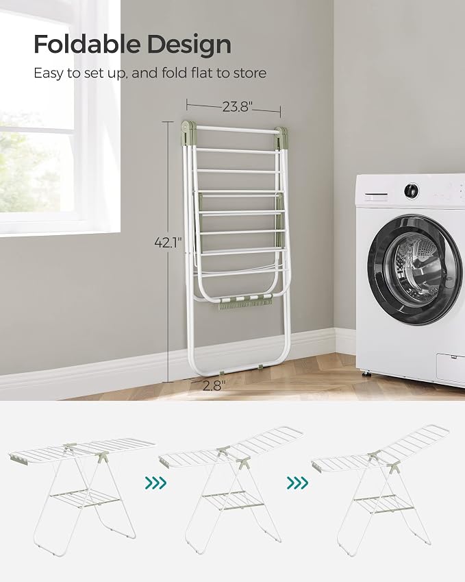 SONGMICS Clothes Drying Rack, - Image 4
