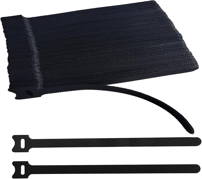 100 PCS 12 Inches Black Reusable Cable Ties, Cable Organizer, Cord Wrap and by Unknown