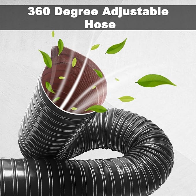 NOWBALL 4.5in Automotive Air Duct Hose, Length 2Meter-6.6ft, 4.5" Silicone Flexible Cooling Ducting, 114mm High Heat Brake Exhaust Hose for Car, Garage, Dryer Air System Black