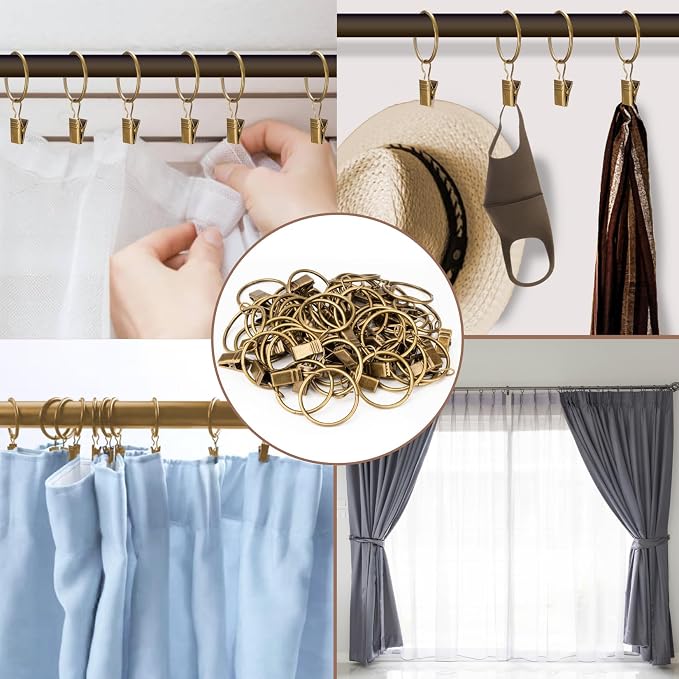 MAQIHAN 40PCS Curtain Rings - Image 5