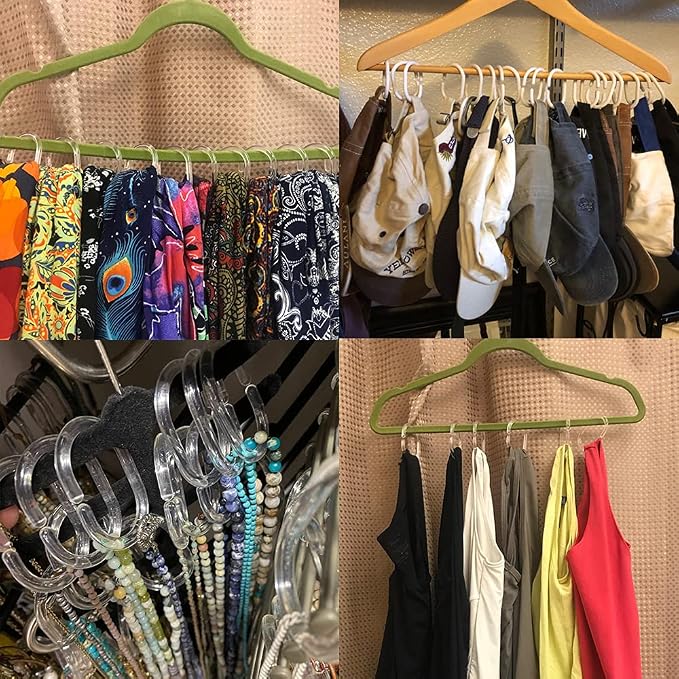 Plastic Shower Curtain Hooks C Shape Shower Curtain Rings - Image 5