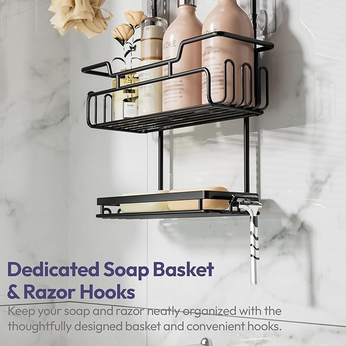 SWTYMIKI Bathroom Shower Caddy Hanging - Image 5