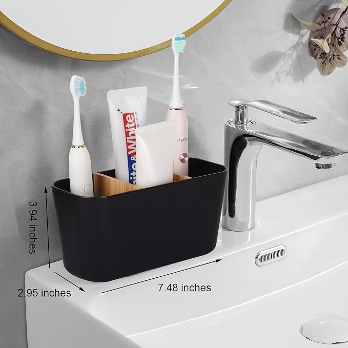 Toothbrush Holders Electric Tooth Brush and Toothpaste Organizer - Image 2