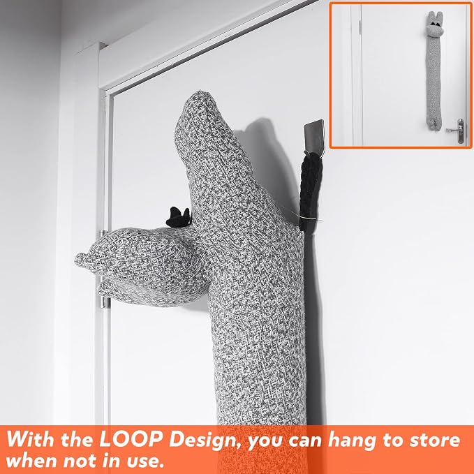36 Inch 3LB Heavy Duty Under Door Draft Stopper, Decorative Soundproof Door - Image 5