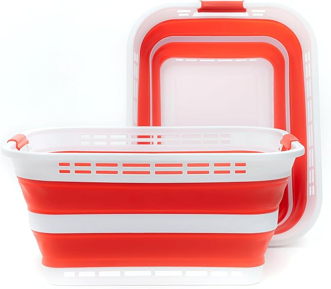 SAMMART 42L Collapsible Plastic Laundry Basket - Image 4