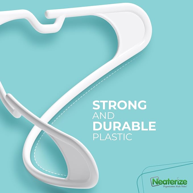 NEATERIZE Clothes Hangers Plastic 100 Pack - Image 6