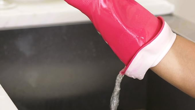 Casabella Premium Waterblock Reusable Household Cleaning Gloves - Image 8