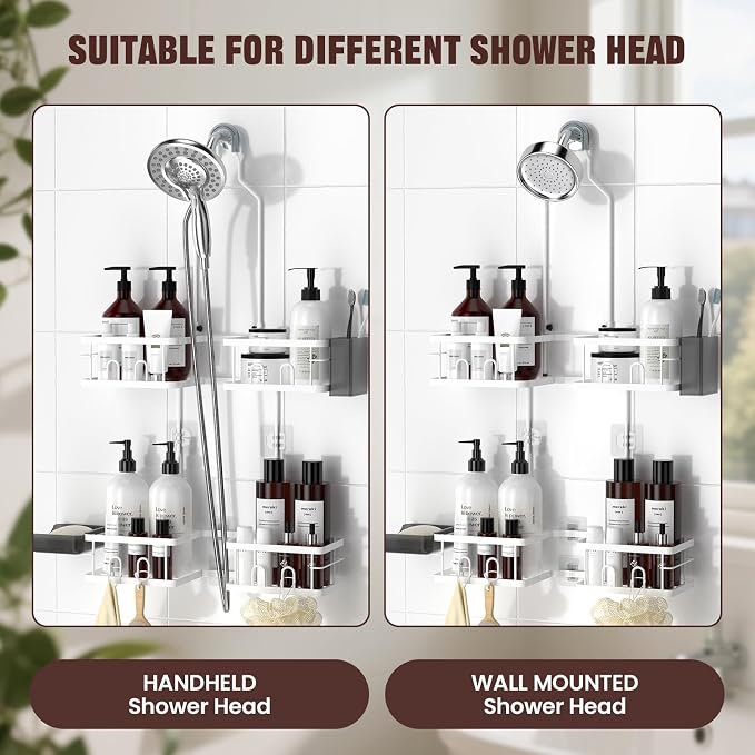 REINHARDT Adjustable Shower Caddy Hanging - Image 4