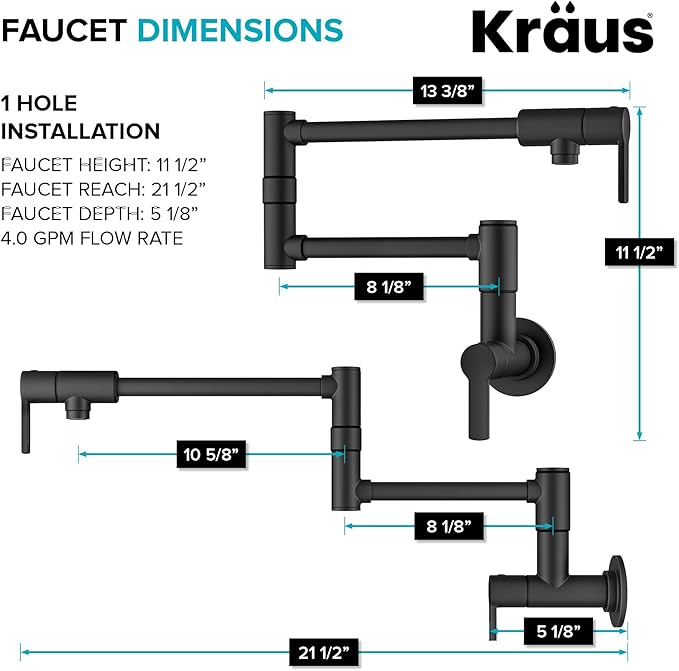 KRAUS Oletto Pot Filler Faucet - Image 6