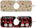 Checkered Christmas Gnomes Vintage Elk Sink Mat by Tatenale