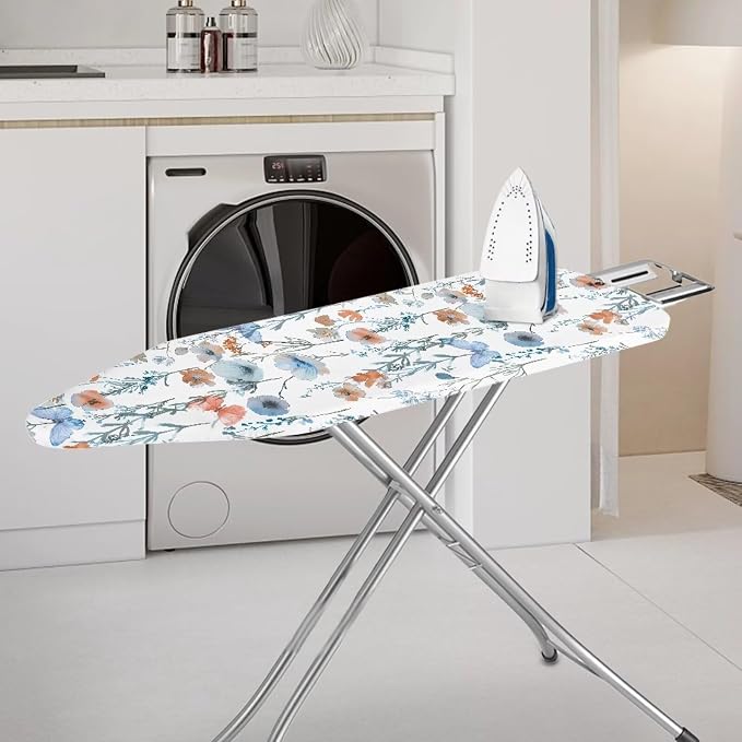 Ironing Board Cover, Standard Size 15x54, Poppy Art Print, Elastic Edge - Image 2