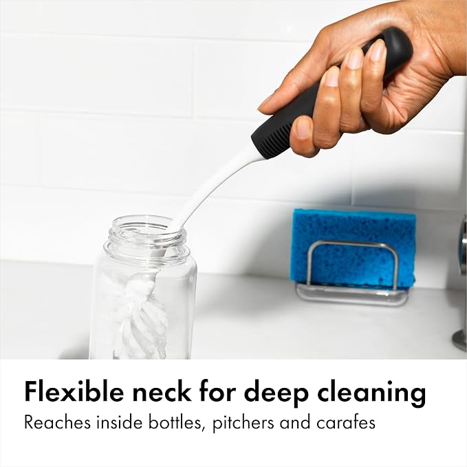 OXO Good Grips Bottle Brush, Dual-Bristle Cleaning - Image 2