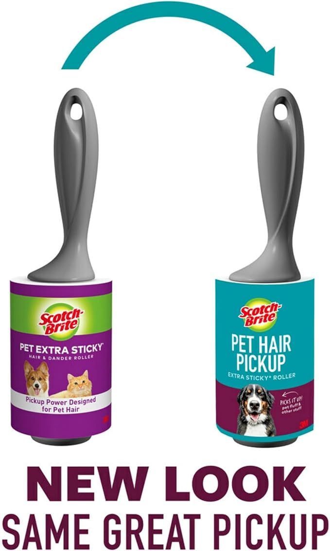 Scotch-Brite Pet Hair Extra Sticky Lint Roller, 95 Sheets Total, 1 Pack | - Image 2