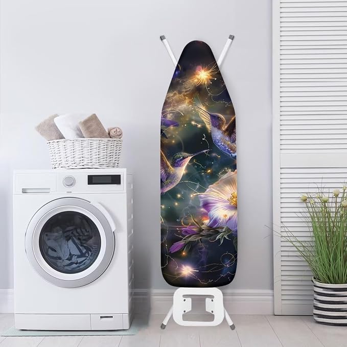 Glitter Hummingbird Ironing Board Cover and Pad 15x54 Standard Size Ironing - Image 4