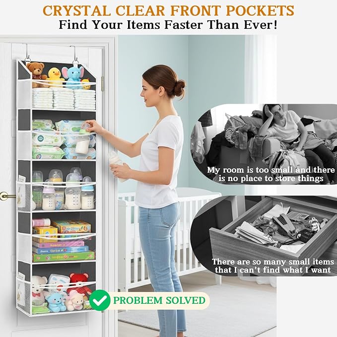 5Tiers Over Door Organizer, Weekly Clothes Organizer - Image 9