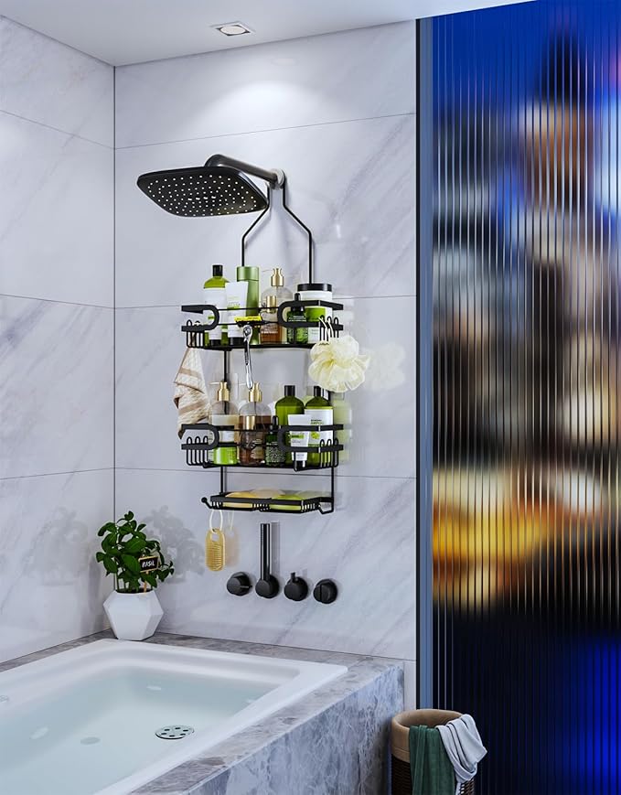 HapiRm Bathroom Hanging Shower Caddy - Image 7