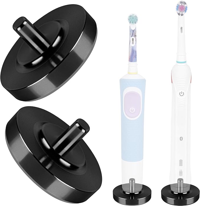 2 Pack Black Electric Toothbrush Holder by LUEXBOX