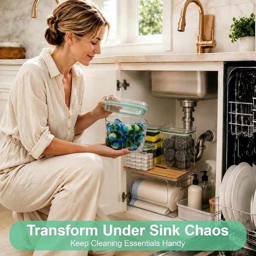 5-in-1 Trash Bag Dispenser, Laundry & Dishwasher Pods Storage Container - Image 2