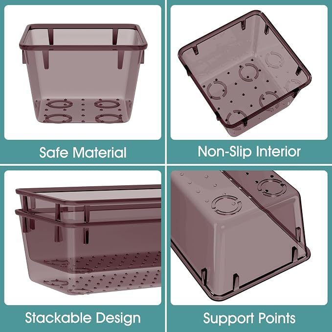 25 PCS Plastic Drawer Organizer Set, Makeup Organizers and Storage Bins | 4 - Image 3