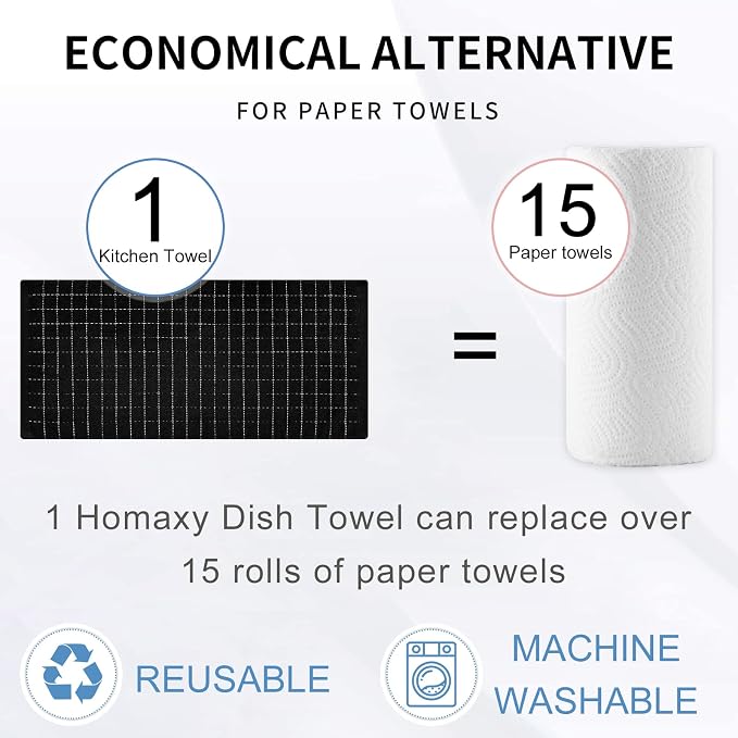 Homaxy Kitchen Towels and Dishcloths Set - Image 8
