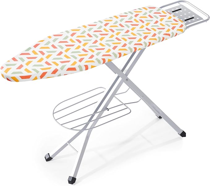 BKTD Full Size Ironing Board, Sturdy Frame, Heat Resistant Cover, Iron Rest by BKTD