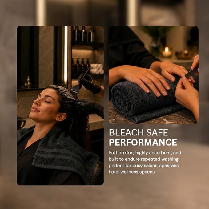Bulk 72-Pack Professional-Grade Bleach Safe Salon Towels, and Salon Treatments - Image 3