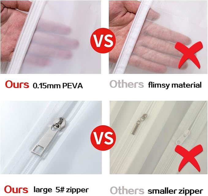 MsKitchen 6 Pack Garment Bags for Hanging Clothes - Image 4