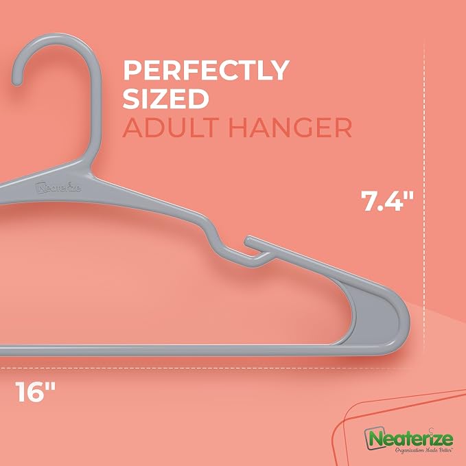 NEATERIZE Clothes Hangers Plastic 50 Pack - Image 2