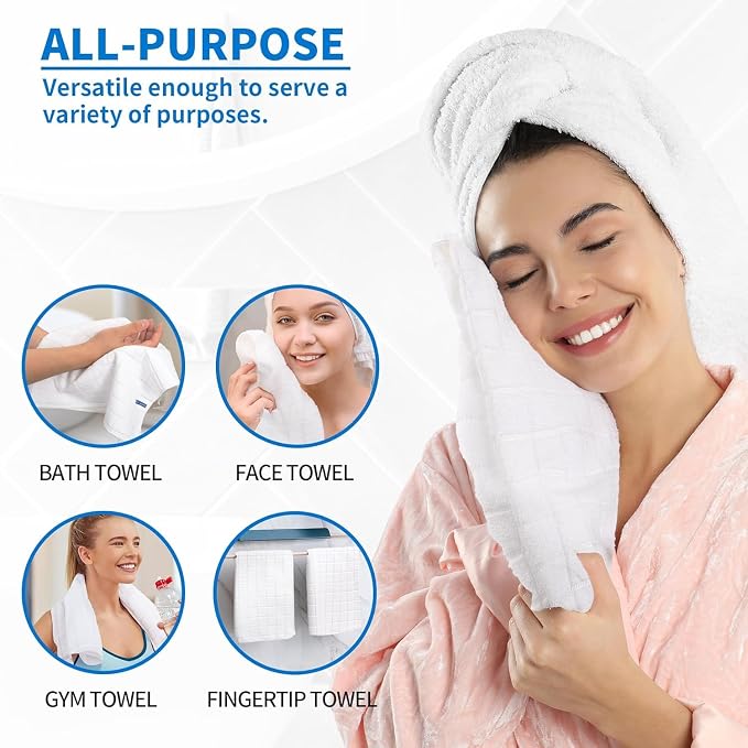 Hand Towels for Bathroom, 24 Pack 25''*15'' Microfiber Bath Hand Towels - Image 6