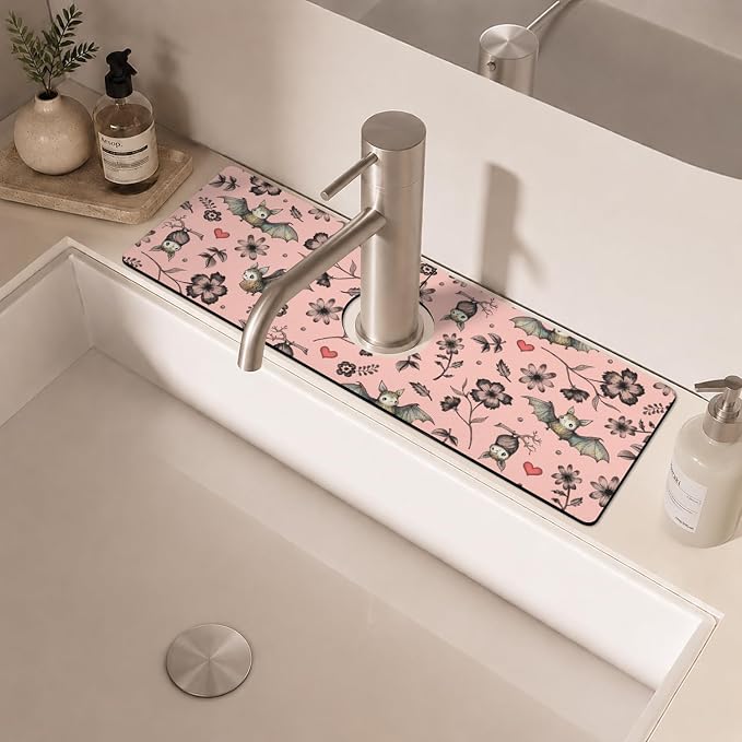 Halloween Kitchen Sink Splash Guard Faucet Mat, Farmhouse Sink Splash Guard - Image 6