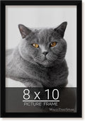 wallsthatspeak 8x10 Black Picture Frame for Puzzles Posters Photos or Artwork