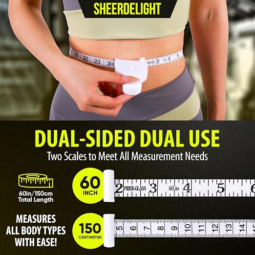 SheerDelight Body Measuring Tape, 2 Pack Retractable Body Tape Measure - Image 5