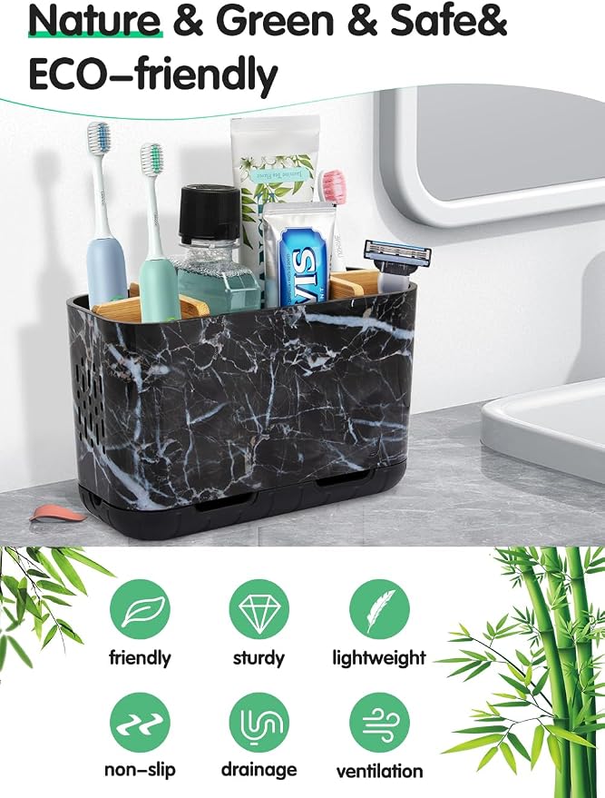 GFWARE Marble Toothbrush Holders - Image 2