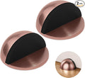 Self Adhesive Door Stoppers, Stainless Steel No Drill Rubber Floor Door Stop by Unknown