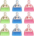 9 Pack Mini Dust Pan and Brush Set, Small Hand Broom and Dustpan Set by AojSup