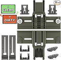Upgraded W10350376 Dishwasher Top Rack Adjuster Parts For Whirlpool Kenmore W10195840 KUDS30IXSS4 Upper Rack Part,KUDS30FXSS5 Dishwasher Replacement Top Rack,For Kitchenaid Dishwasher Parts Upper Rack