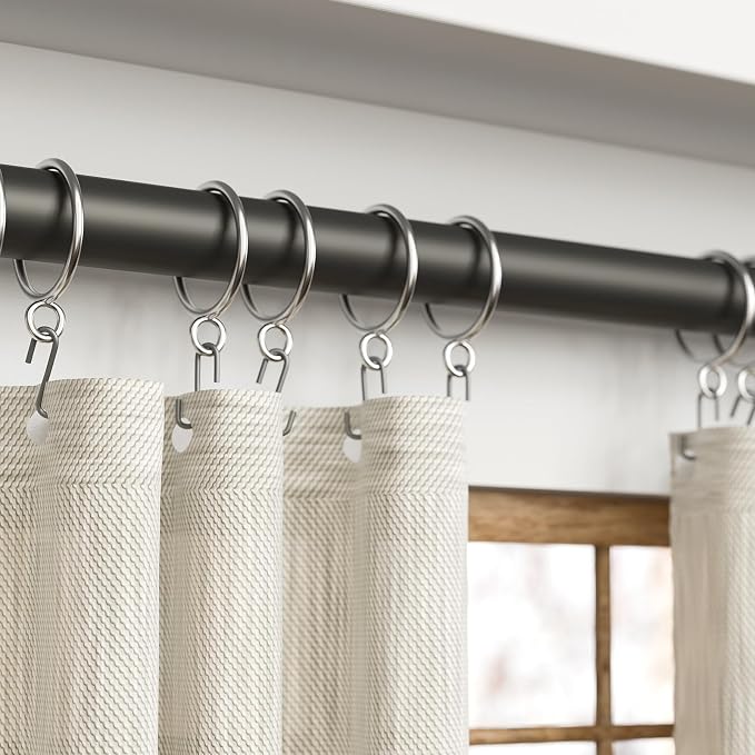 24 Pack Silver Metal Curtain Rings - Image 5