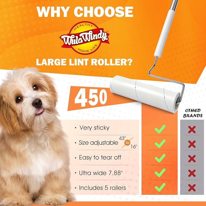 WulaWindy Long Handle Lint Roller - Image 9