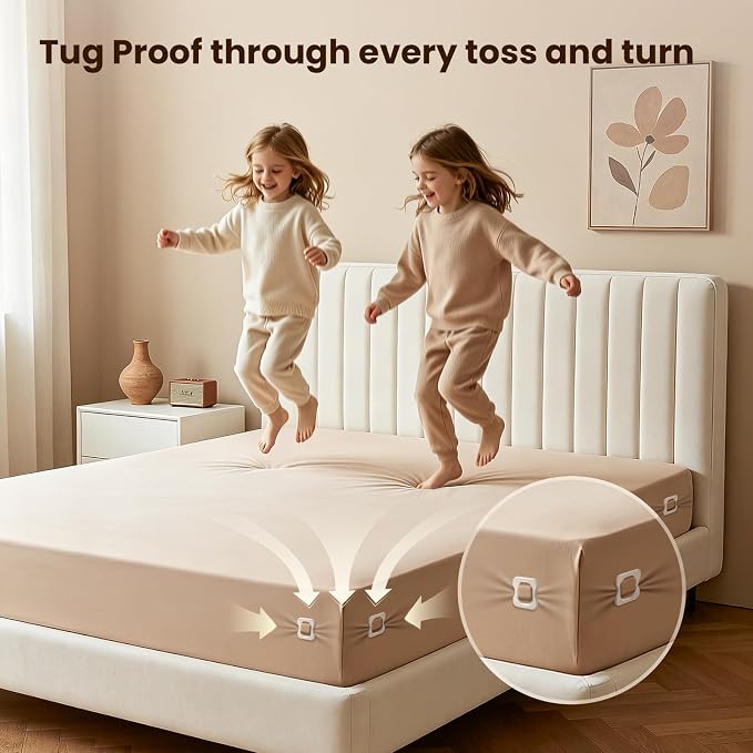 4PC-Bed Sheet Holders, Secure Bed Sheets, ABS Material, One-Time Installation | - Image 3