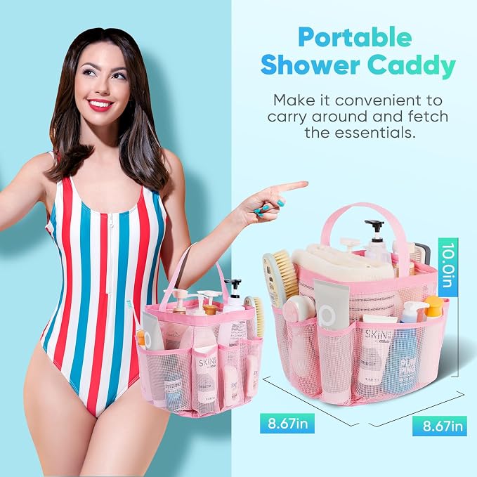 EUDELE Mesh Shower Caddy Portable - Image 3