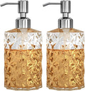 Soap Dispenser, 2 Pack, 12 Oz, 304 Rust Proof Stainless Steel Pump, by GLADPURE