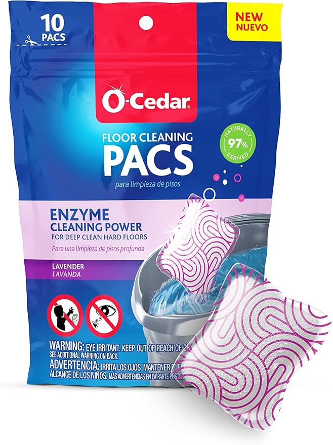 O-Cedar EasyWring Microfiber Spin Mop and Bucket Cleaning System + Lavender Pac - Image 3