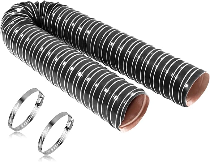 NOWBALL 1.5in Automotive Air Duct Hose, Length 1 Meter-3.3ft, 1.5" Silicone Flexible Cooling Ducting, 38mm High Heat Brake Exhaust Hose for Car, Garage, Dryer Air System Black
