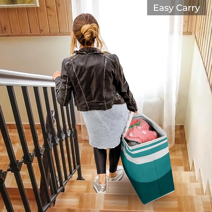 HomeHacks 2 Pack Large Laundry Baskets, Laundry Hampers Bags | Waterproof - Image 7