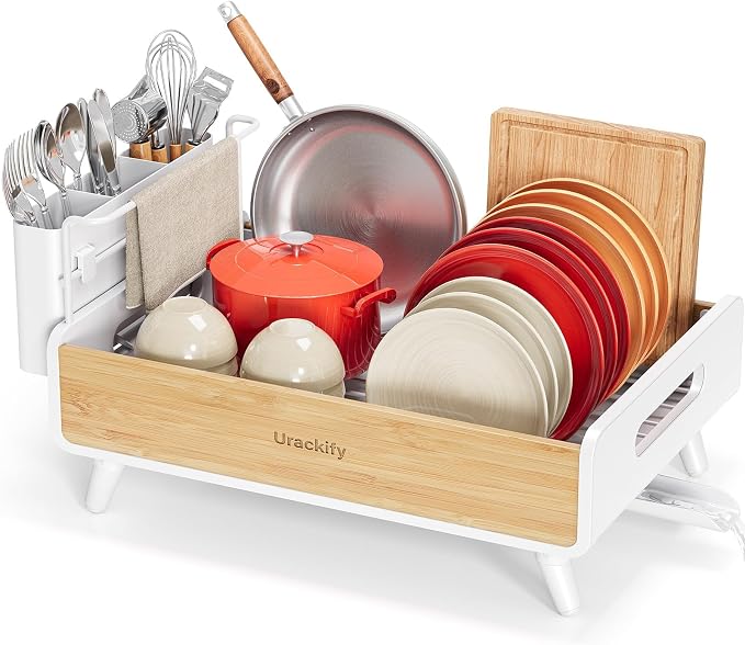 Urackify Bamoboo Dish Drying Rack by Urackify