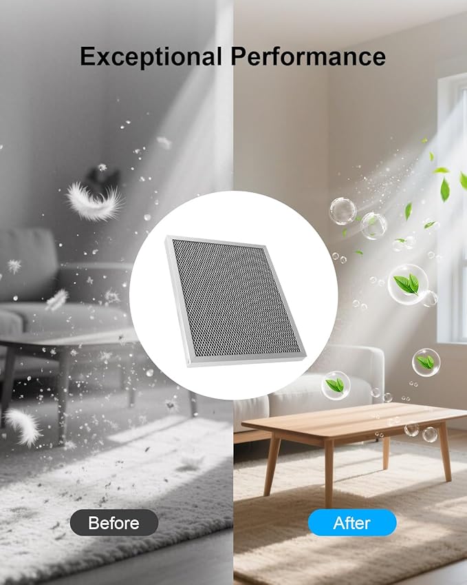 Washable Dehumidifier Filter Fits for AprilAire Whole-House Dehumidifiers Models 1830 1850 1852 and Ventilation Models 8191 8192 Replace 5443, MERV 8 Replacement Filter 10x12x1(Pack of 1)