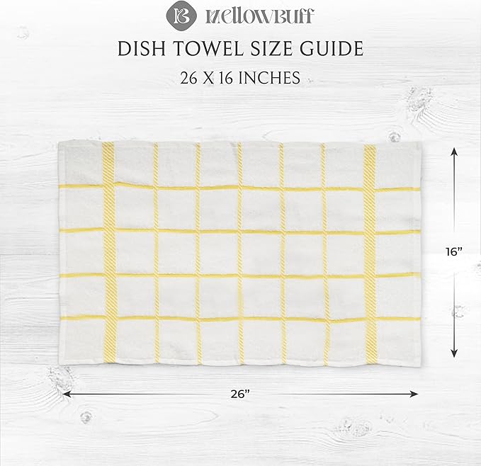 100% Cotton Terry Dish Towels, 4 pack16 x26 Inches, Super Soft and Absorbent - Image 4